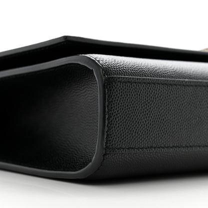 Saint Laurent Grain De Poudre Medium Classic Monogram Kate Satchel Black 9 of 12