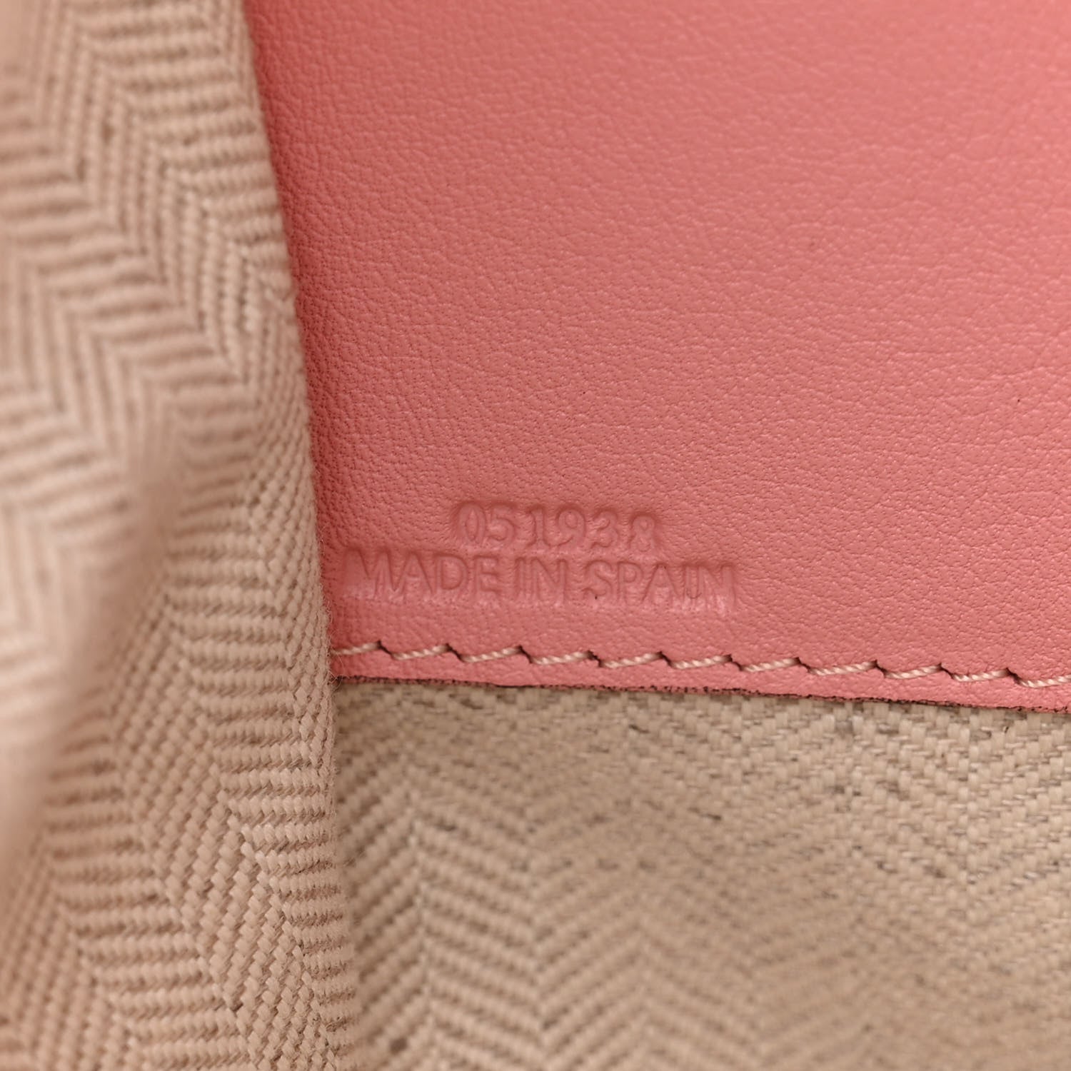 Loewe Calfskin Small Hammock Shoulder Bag Pastel Pink Tan 7 of 11