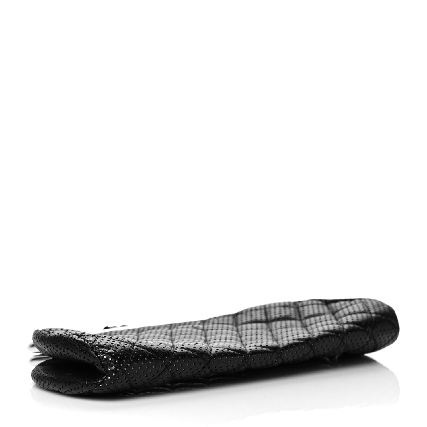 Chanel Lambskin Perforated Timeless Clutch Black 3 of 7