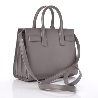 Saint Laurent Calfskin Nano Sac De Jour Fog 3 of 6