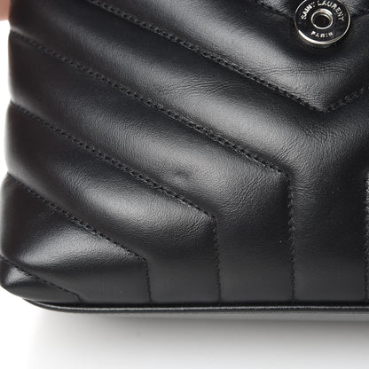 Saint Laurent Calfskin Y Quilted Monogram Small Loulou Chain Satchel Black 12 of 12