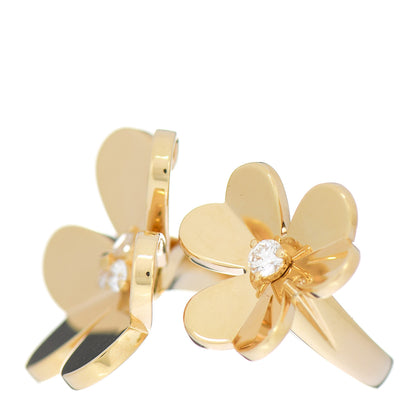 Van Cleef & Arpels 18K Yellow Gold Diamond Frivole Between The Finger Ring 51 5.75 3 of 6