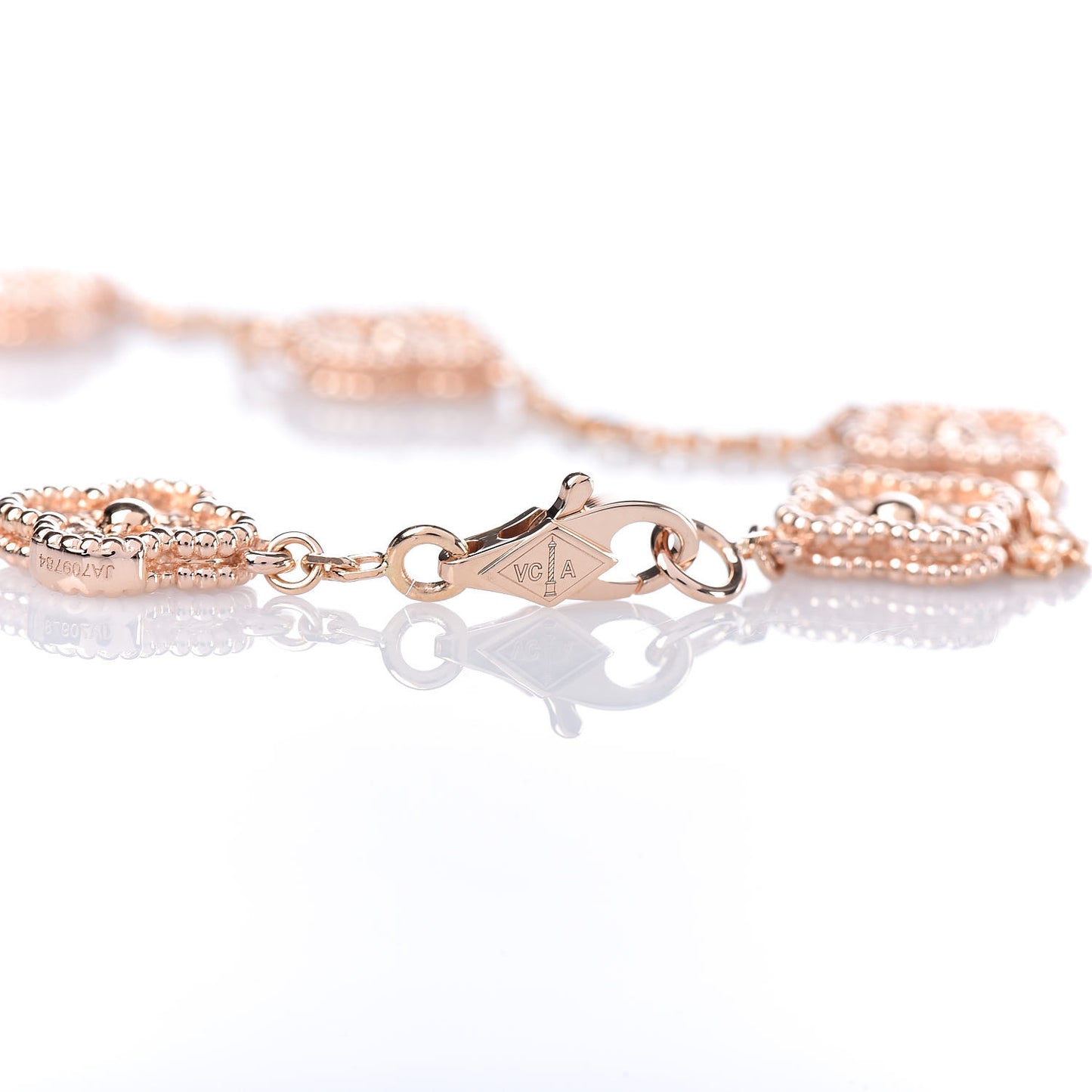 18K Rose Gold 6 Motifs Sweet Alhambra Bracelet