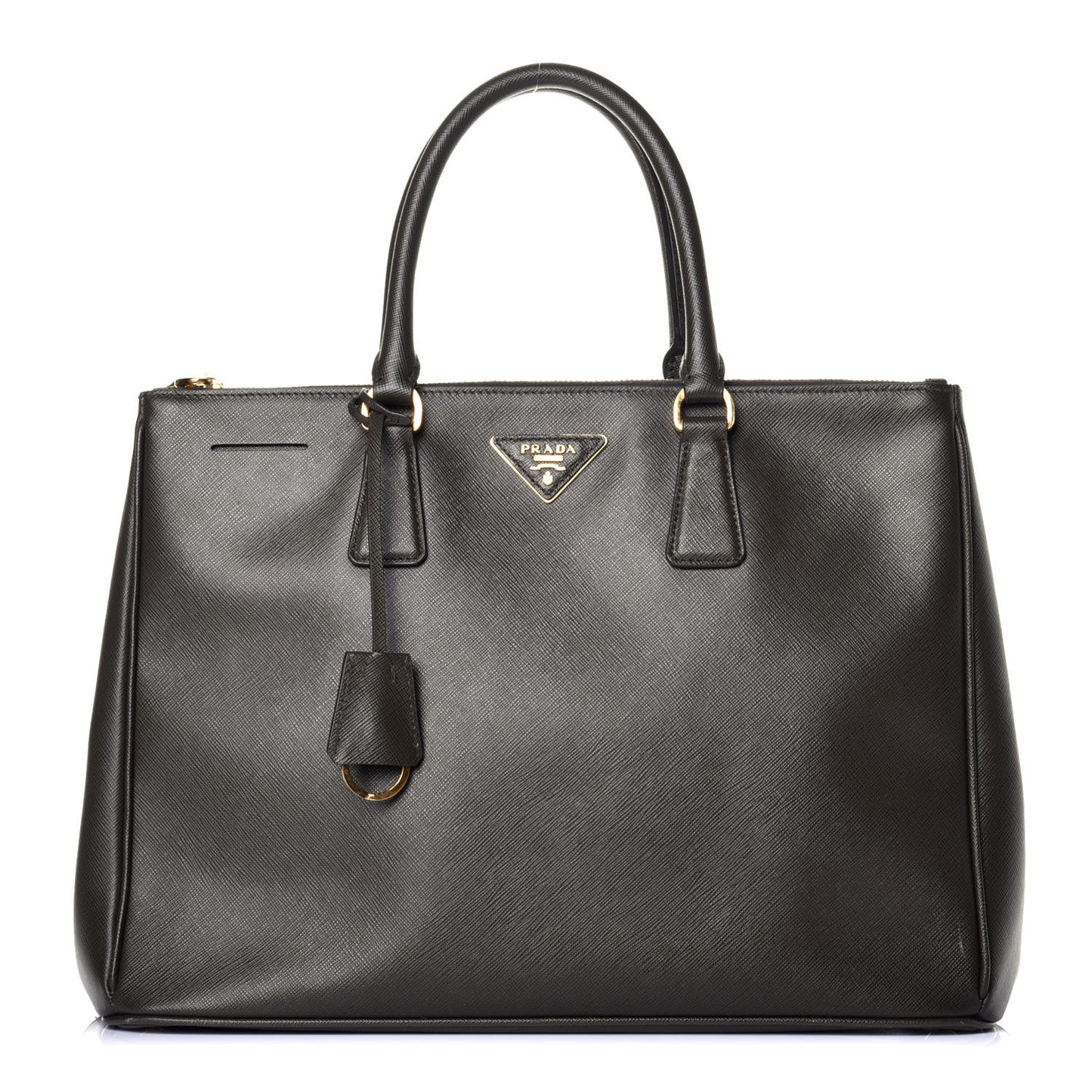 Saffiano Large Galleria Double Zip Tote Militare