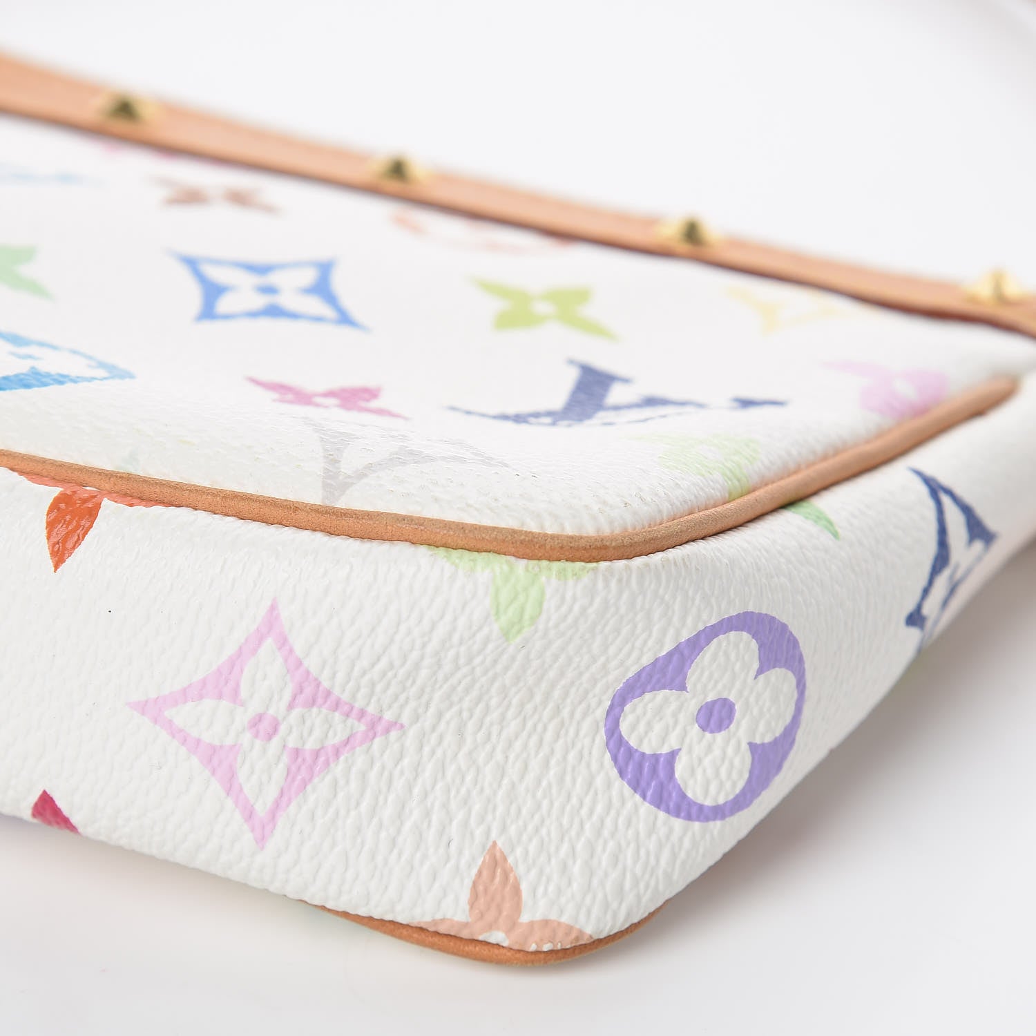 Louis Vuitton Monogram Multicolor Pochette Accessories White 6 of 11