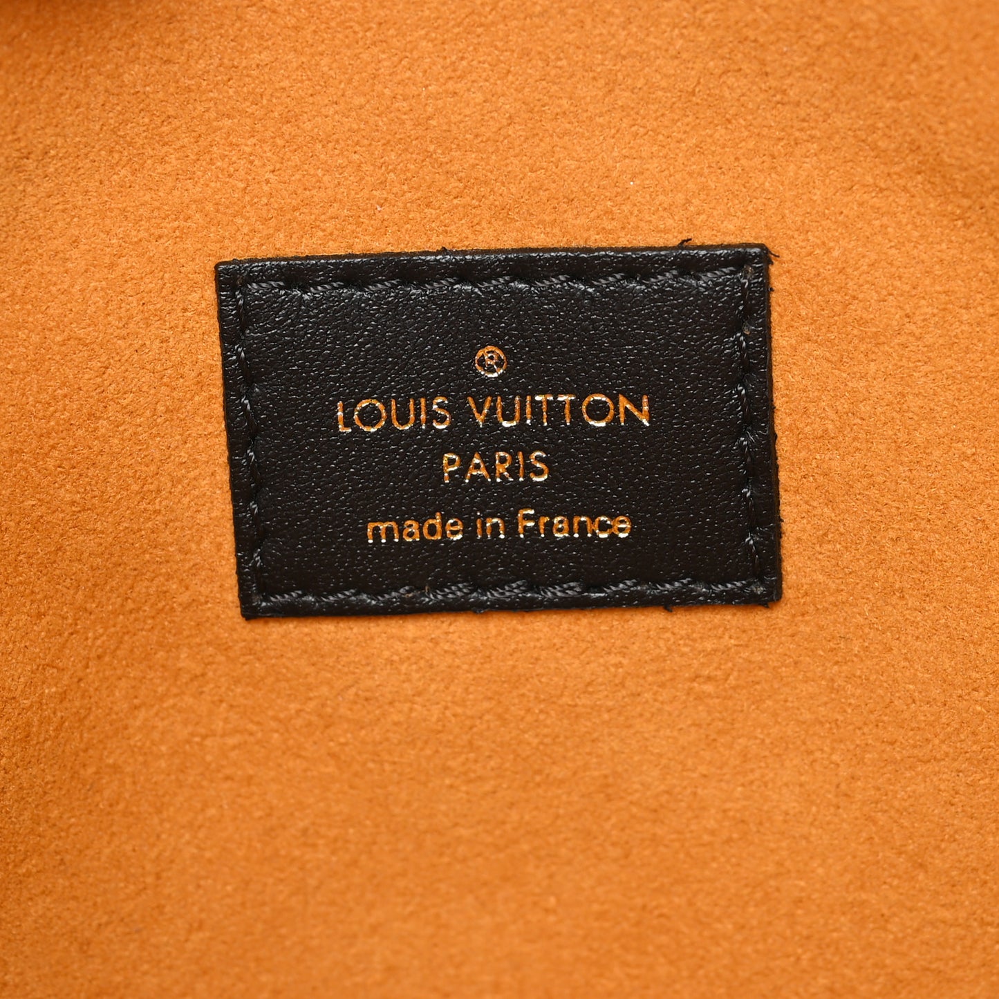 Lambskin Embossed Monogram Coussin MM Black