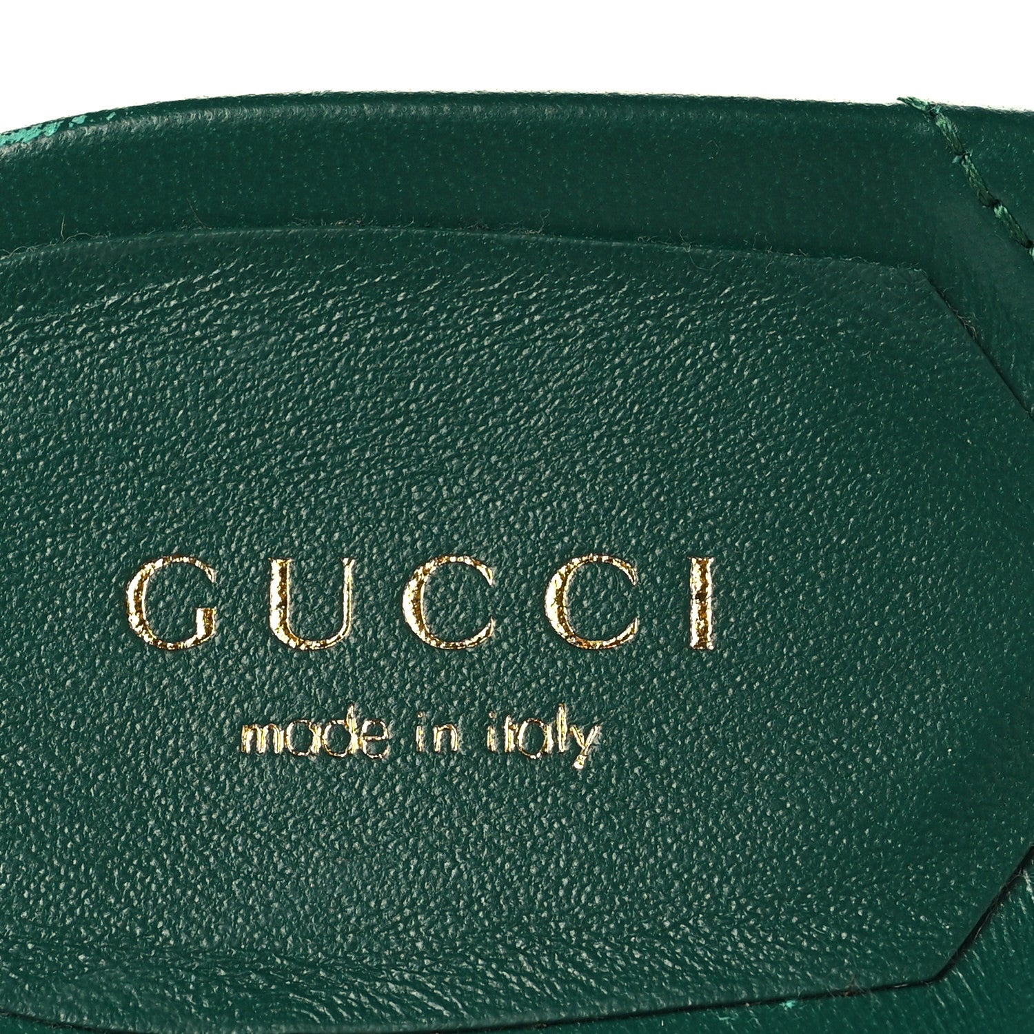 Gucci Nappa Matelasse GG Marmont 75mm Slide Sandals 41 Emerald 9 of 12