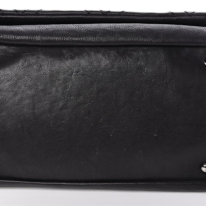 Chanel Calfskin Diamond Stitch Accordion Flap Black 13 of 14