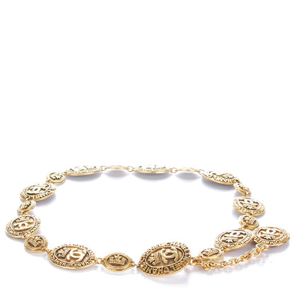 Chanel CC Medallion Chain Belt Gold 1 of 5