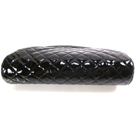 Patent Quilted Timeless Clutch Black