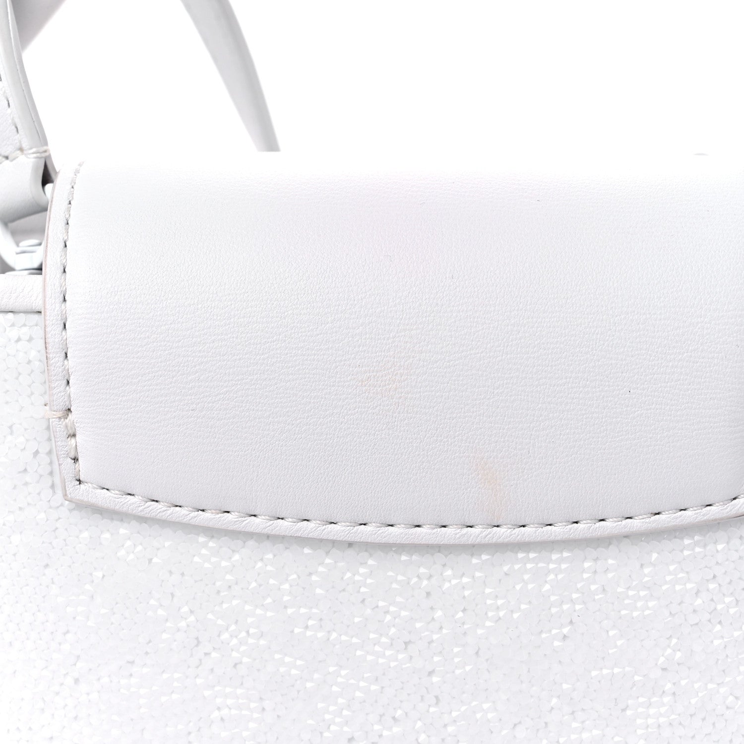 Louis Vuitton Swarovski Calfskin Capucines Mini White 15 of 18