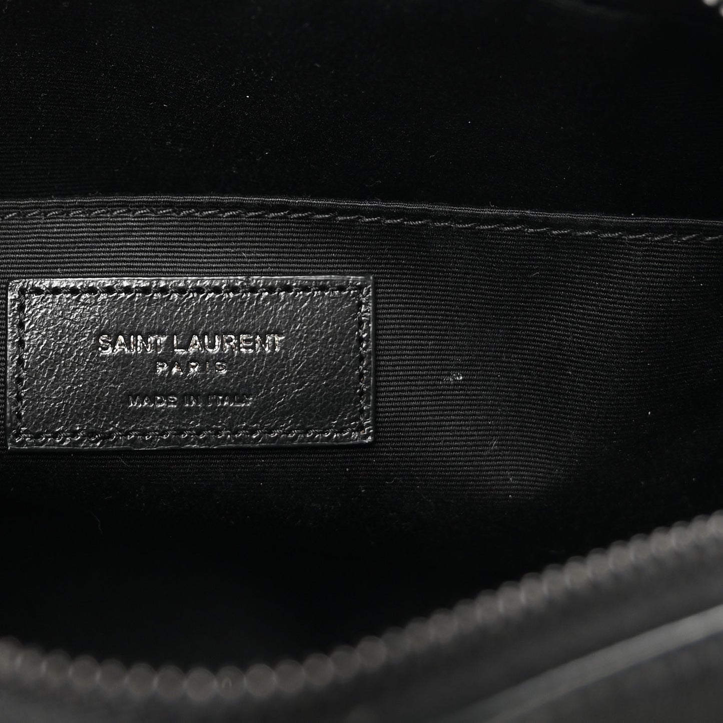 Calfskin Matelasse Monogram Monochrome Lou Camera Bag Black