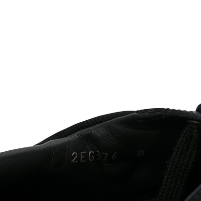 Prada Re-Nylon Spazzolato Rubber Triangle Logo Macro Quilted Mens 35mm Platform Sneakers 8 Black 8 of 8