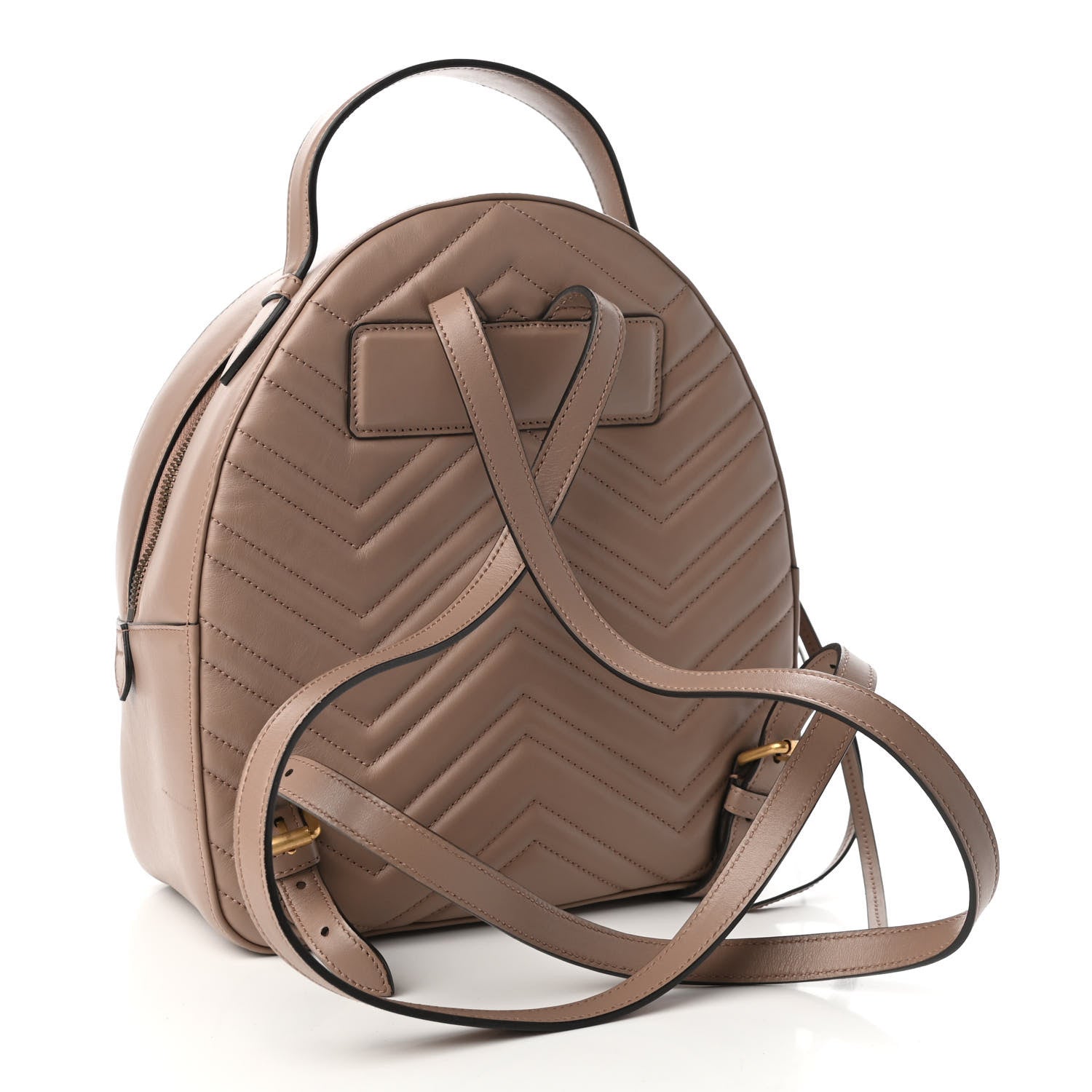 Gucci Calfskin Matelasse GG Marmont Backpack Porcelain Rose 3 of 10