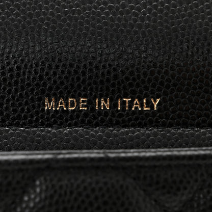 Chanel Caviar Quilted Flap Phone Holder With Chain Black 7 of 12