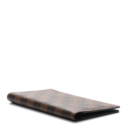 Louis Vuitton Damier Ebene Checkbook Cover Wallet 4 of 7