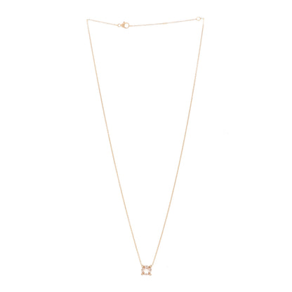 David Yurman 18K Rose Gold Diamond Morganite 7mm Petite Chatelaine Pendant Necklace 3 of 5