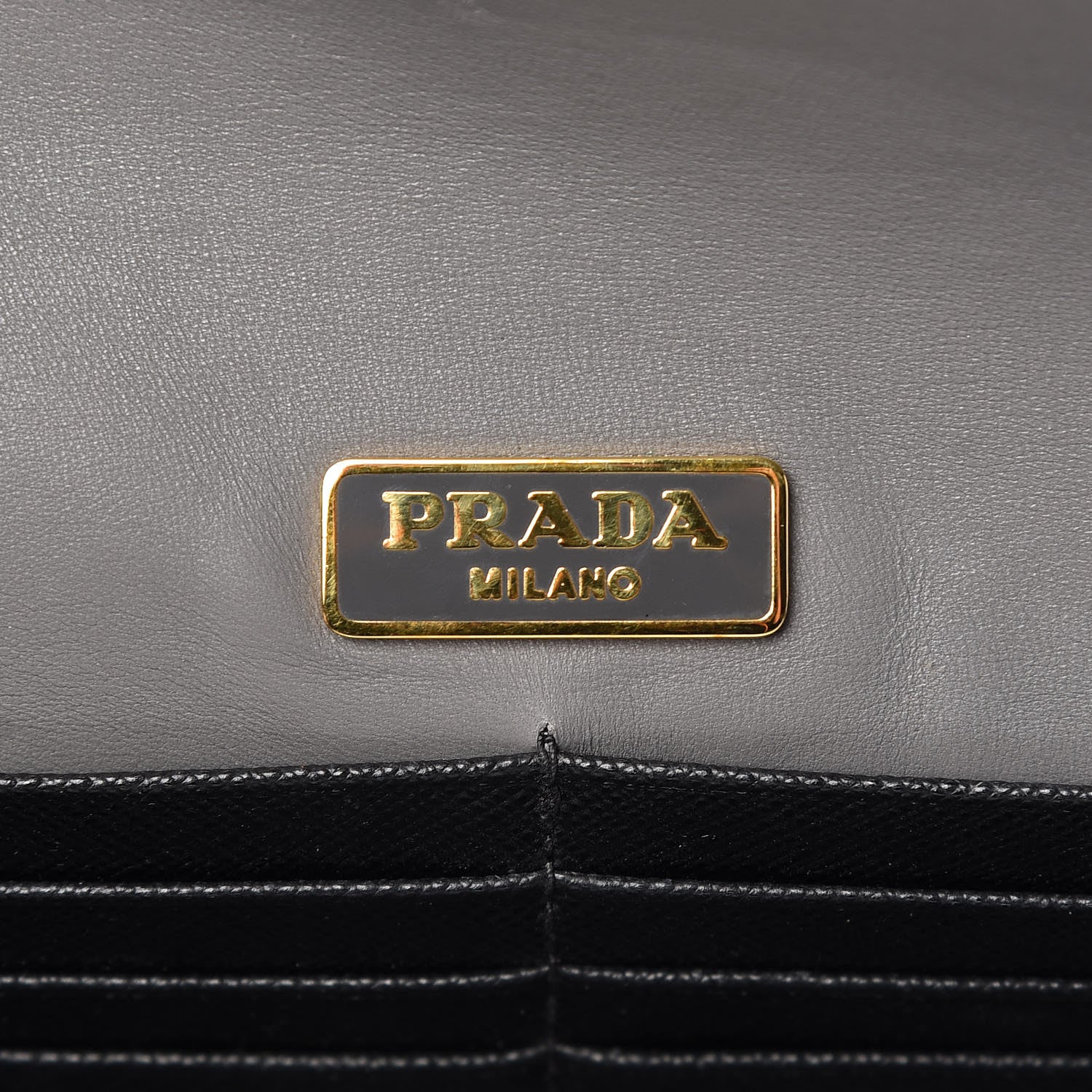 Prada Saffiano Sound Clutch Black 6 of 11