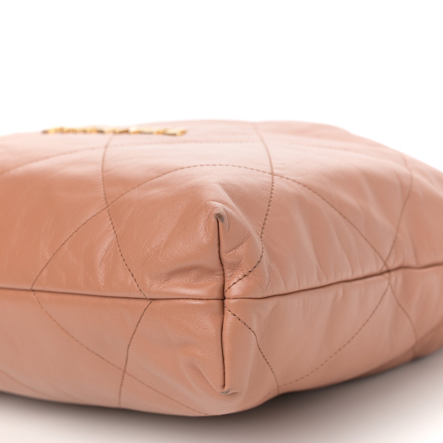 Chanel Shiny Calfskin Quilted Chanel 22 Brown 11 of 11