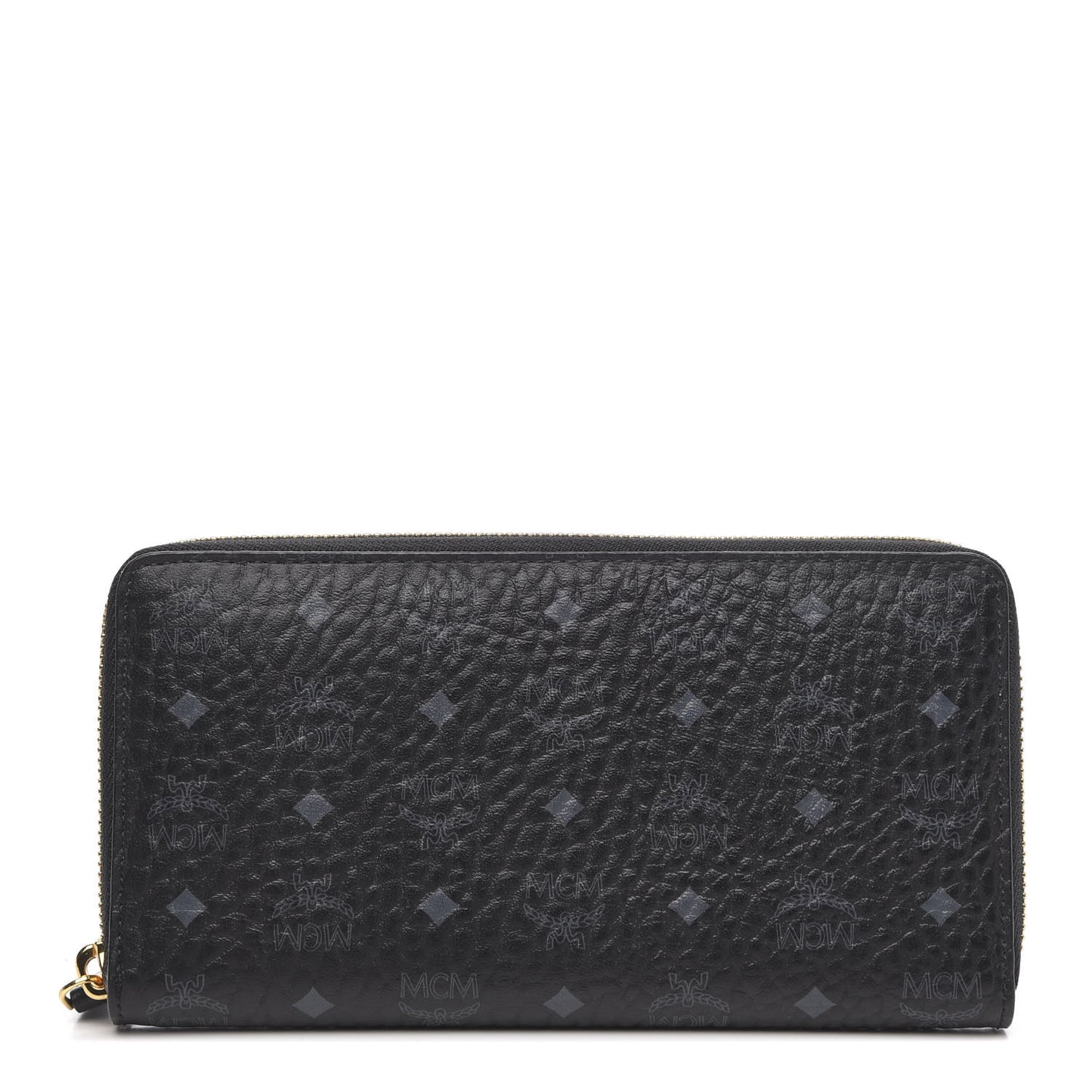 Visetos Large Zip Around Wallet Black