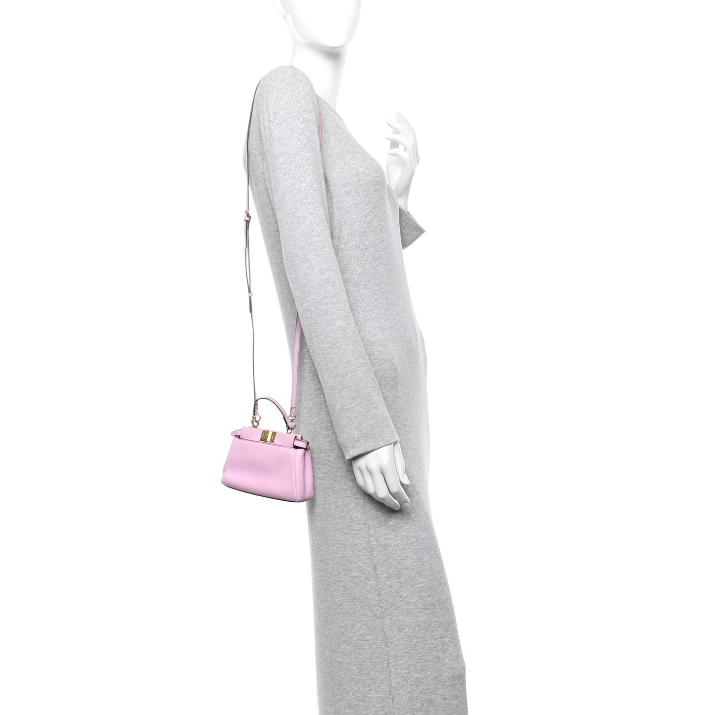 Shiny Nappa Micro Peekaboo Iconic Satchel Lavanda
