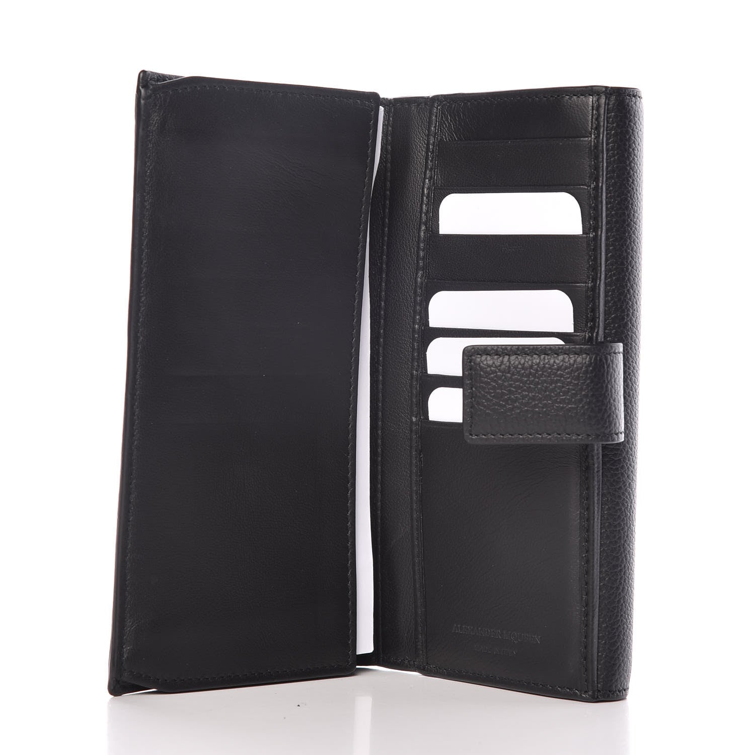 Alexander McQueen Calfskin Skull Continental Wallet Black 5 of 10