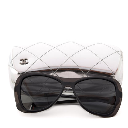 Chanel Shield Butterfly Runway Sunglasses S1617 Black 7 of 7