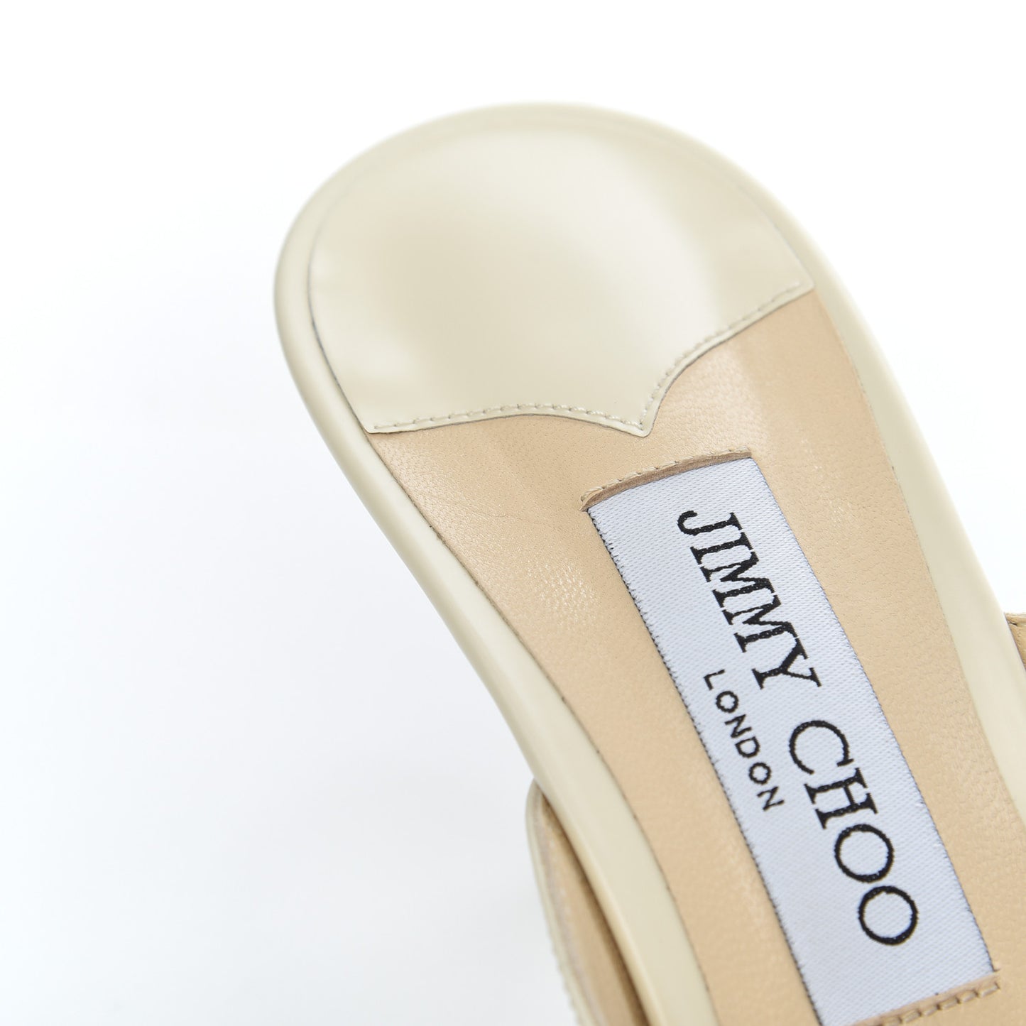 Calfskin Rav 65 Pointed Toe Mule Pumps 40.5 Linen