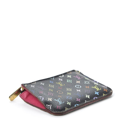 Louis Vuitton Monogram Multicolor Key Pouch Black Grenade 3 of 8