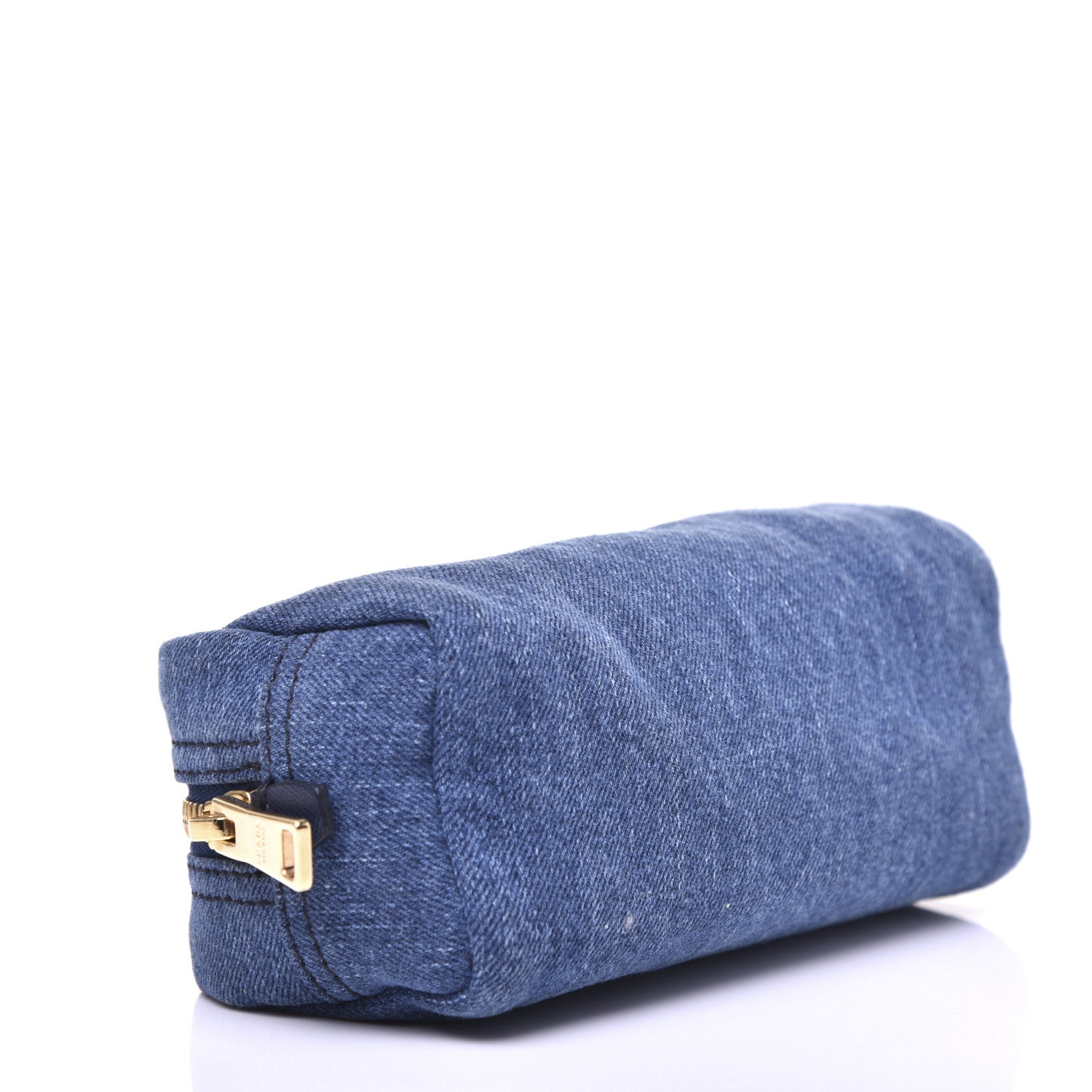 Prada Denim Cosmetic Pouch Bleu 4 of 10