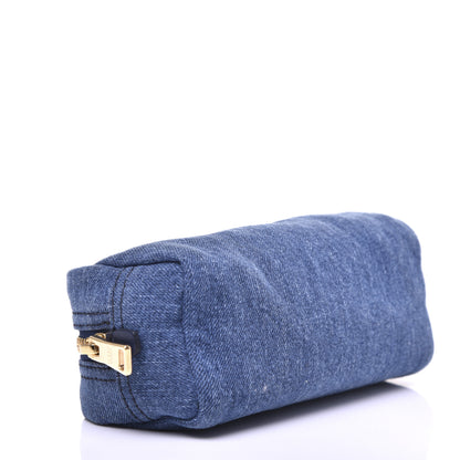Prada Denim Cosmetic Pouch Bleu 4 of 10