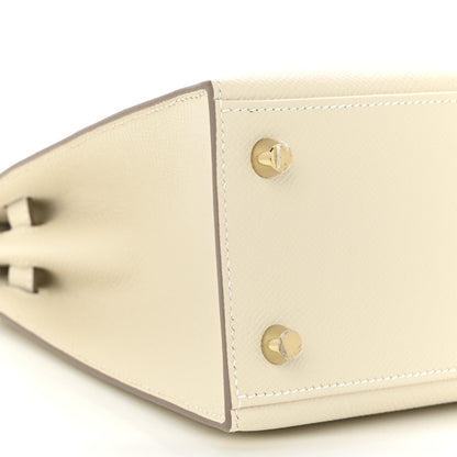 Hermes Epsom Kelly Sellier 25 Craie 9 of 11