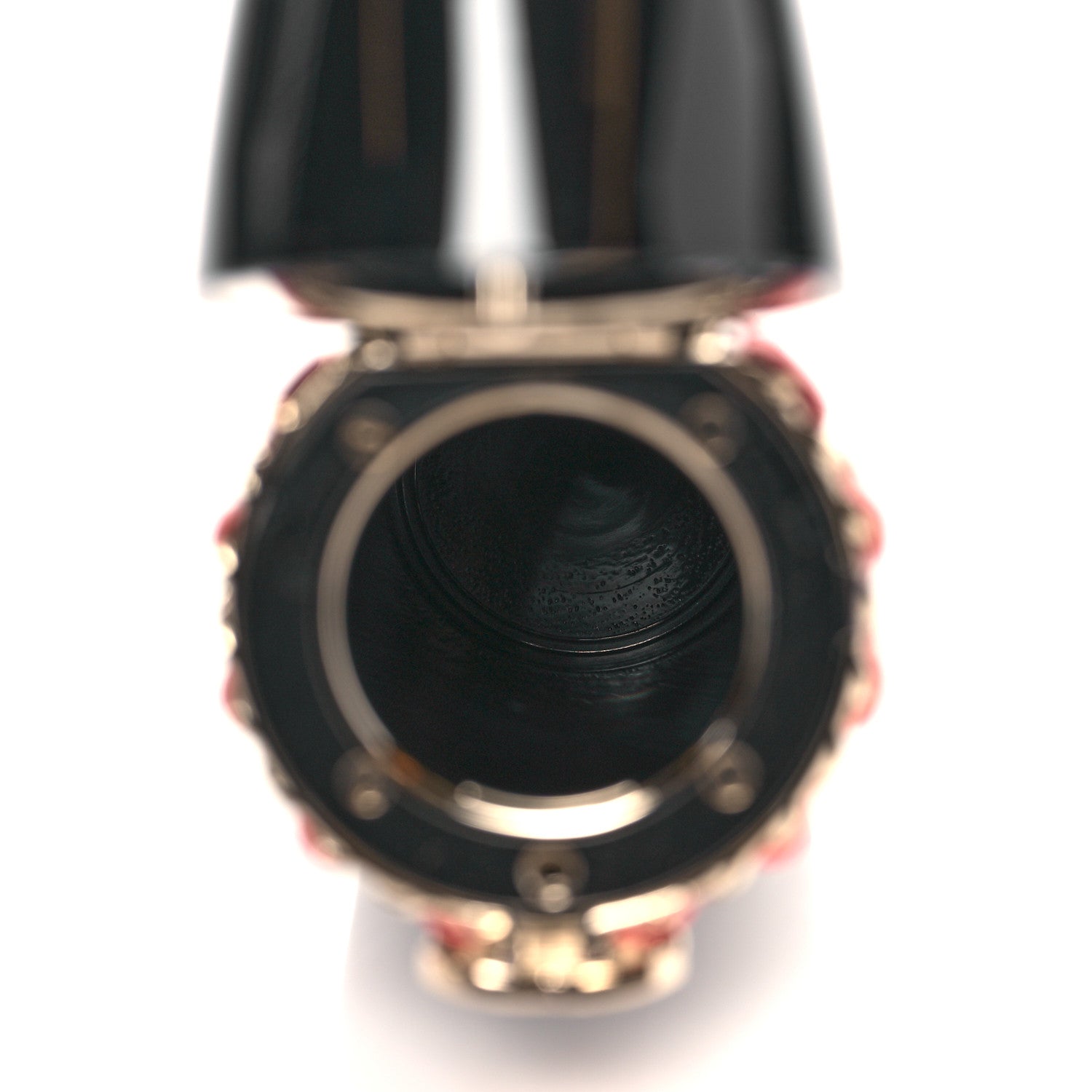 Chanel Lucite Lipstick Case On Chain Black Pink 4 of 8