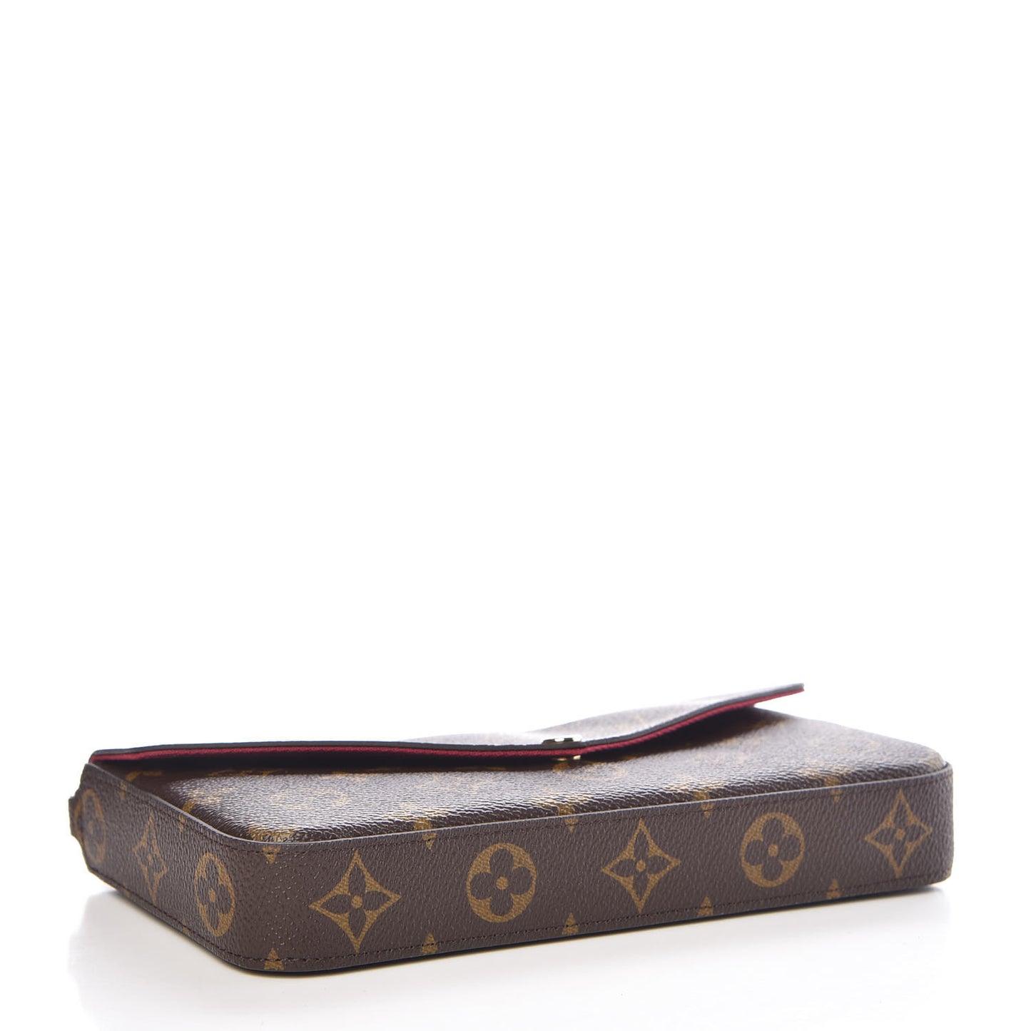 Monogram Pochette Felicie Chain Wallet Fuchsia