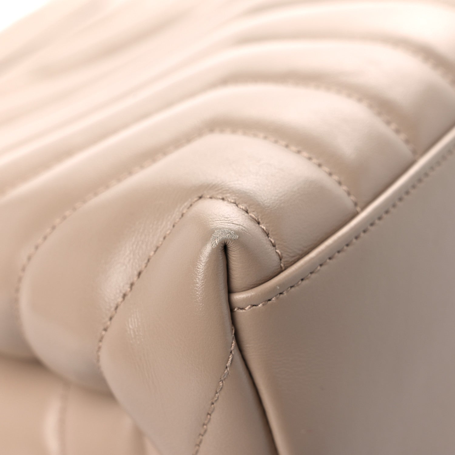 Saint Laurent Calfskin Y Quilted Monogram Medium Loulou Chain Satchel Light Natural 10 of 21