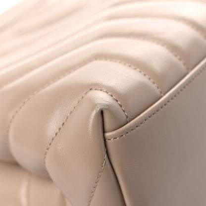 Saint Laurent Calfskin Y Quilted Monogram Medium Loulou Chain Satchel Light Natural 10 of 21