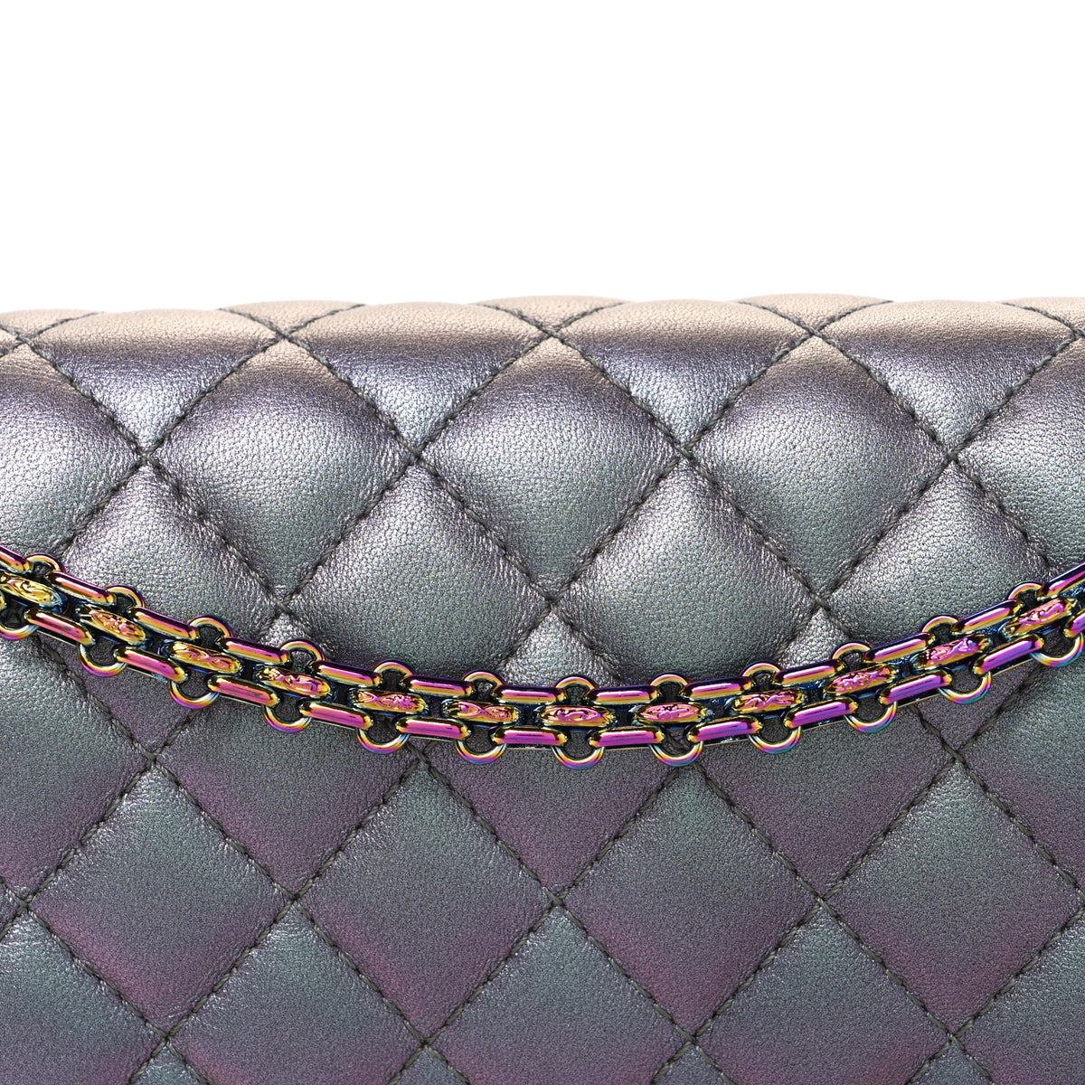 Chanel Iridescent Lambskin Quilted 2.55 Reissue 225 Flap Light Purple 8 of 11