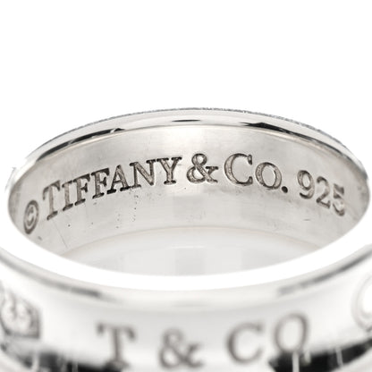 Tiffany Sterling Silver 1837 Band Ring 55 7.25 3 of 3