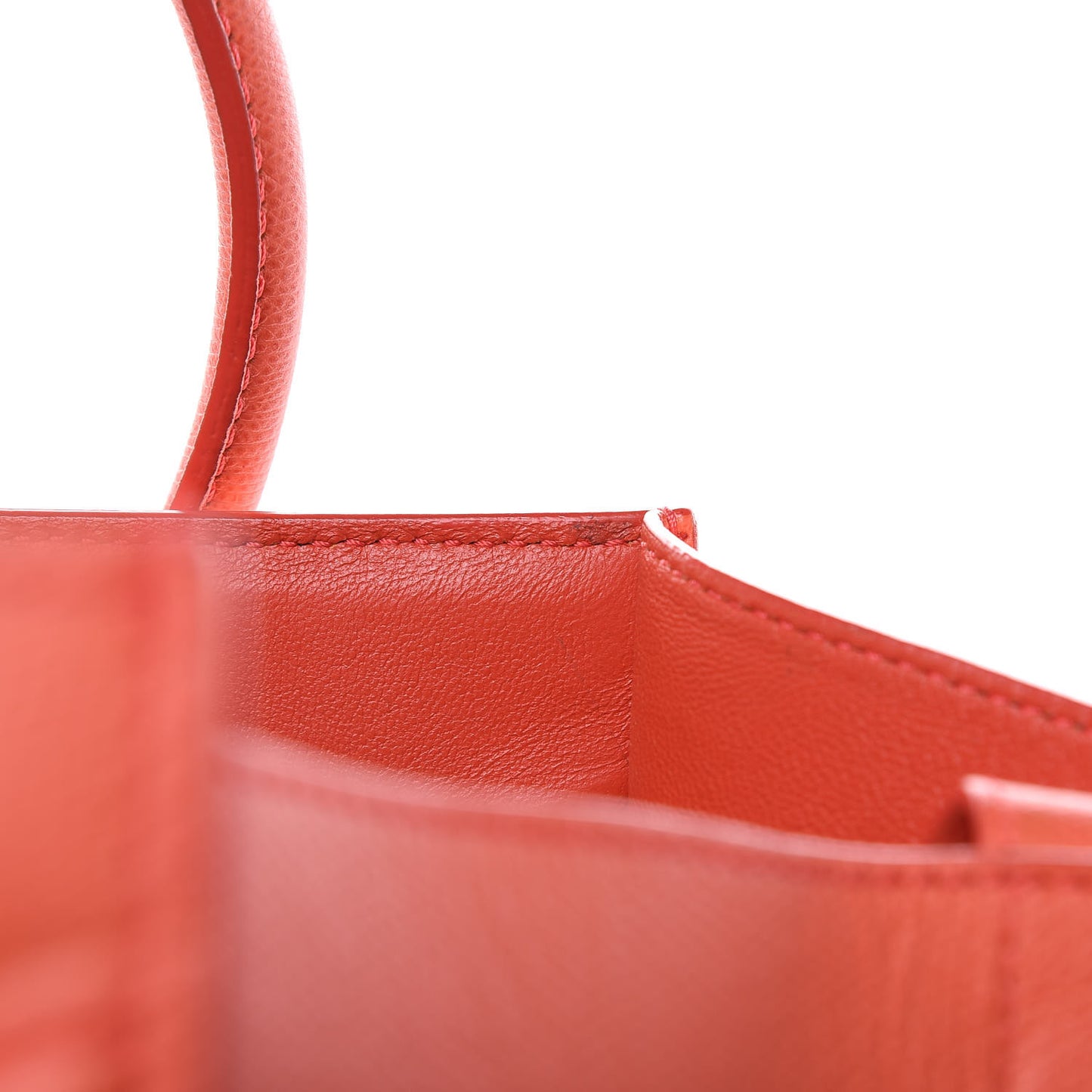 Grained Calfskin Medium Phantom Luggage Coral