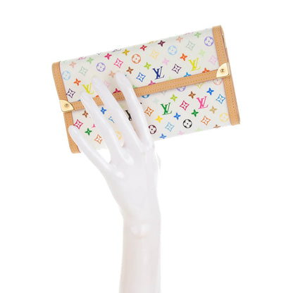 Louis Vuitton Monogram Multicolor Porte Tresor International Wallet White 2 of 7