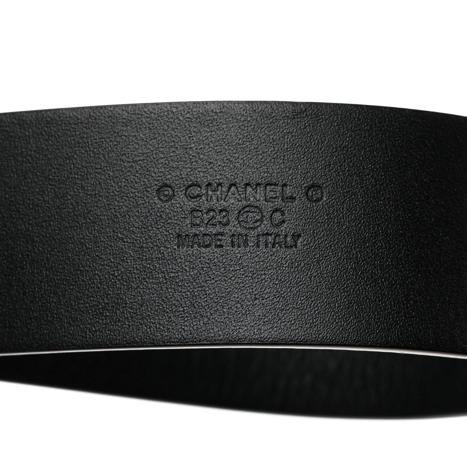 Chanel Calfskin Metal Enamel CC Belt 80 32 Black White 4 of 6