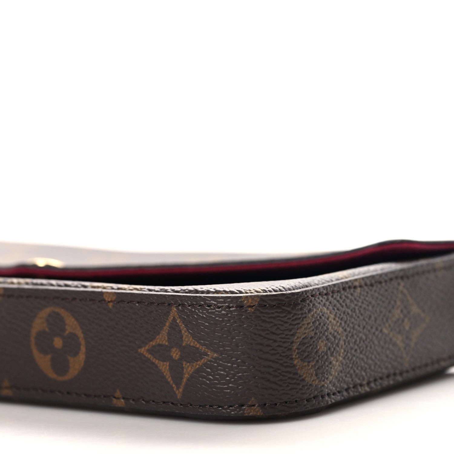 Louis Vuitton Monogram Pochette Felicie Chain Wallet Fuchsia 10 of 11