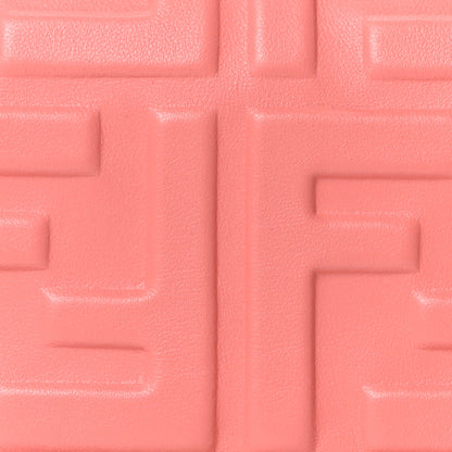 Fendi Nappa FF 1974 Embossed Baguette Rosa Pesca 7 of 9