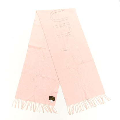 Louis Vuitton Cashmere Perforated Scarf Pink 2 of 3