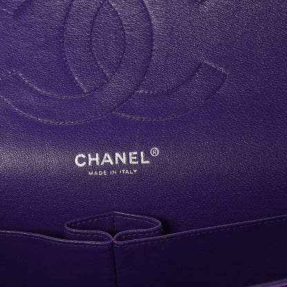 Chanel Patent Calfskin Quilted Jumbo Double Flap Purple 7 of 11