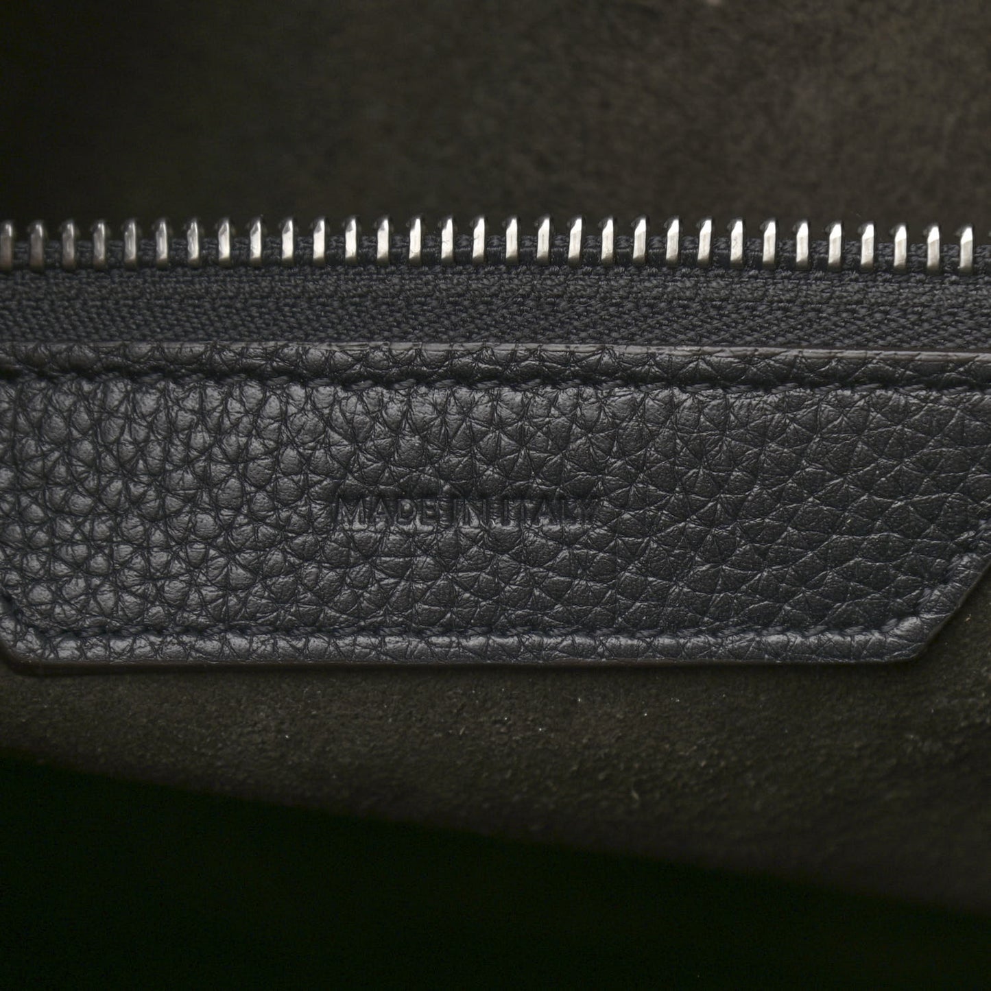 Drummed Calfskin Mini Luggage Black