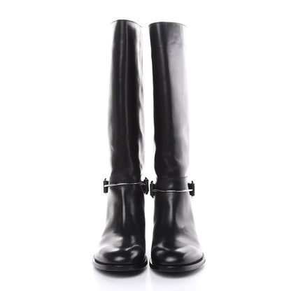 Balenciaga Calfskin Knee High Boots 40 Black 2 of 12