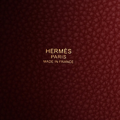 Hermes Taurillon Clemence Picotin Lock 18 PM Rouge H 6 of 11