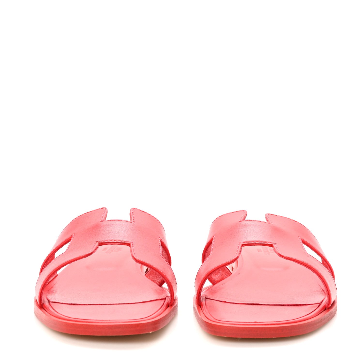 Hermes Calfskin Oran Sandals 40 Rouge Bali 3 of 10