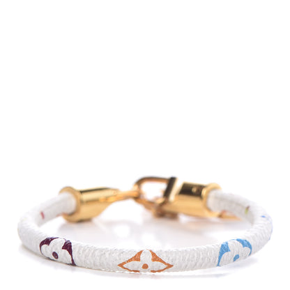 Louis Vuitton Monogram Multicolor Luck It Bracelet 19 White 3 of 7